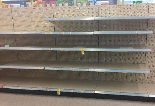 Wall Grocery Store Shelving