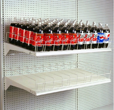 Grocery Store Soda Bottle Shelves 